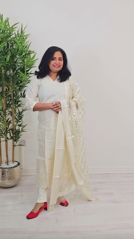 Cotton chickenkari  kuri Set