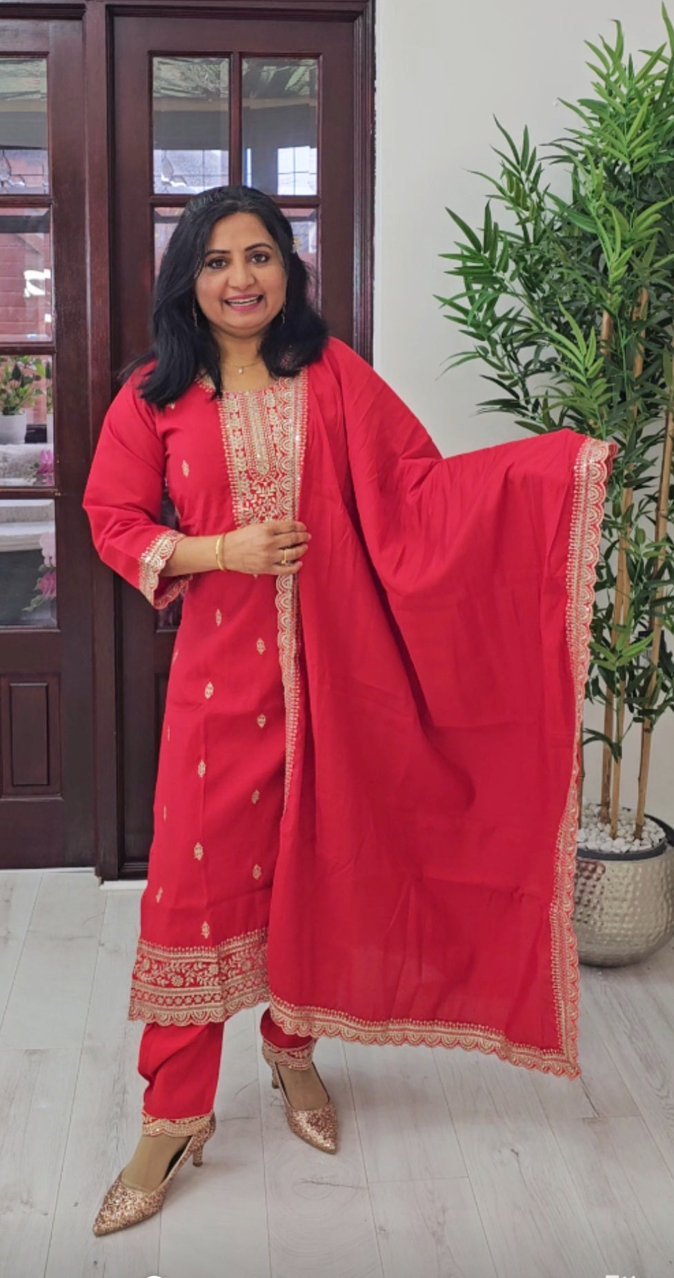 Silk three piece suit