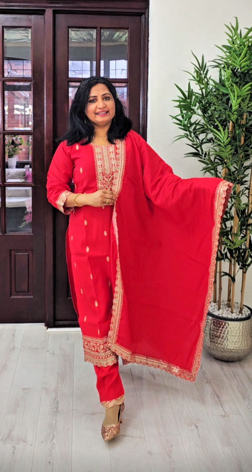 Silk three piece suit