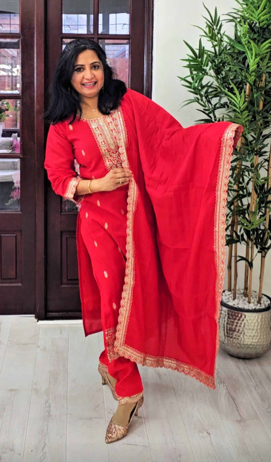 Silk three piece suit