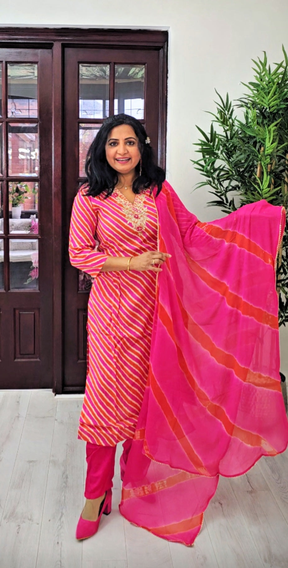 Muslin three piece suit 💕