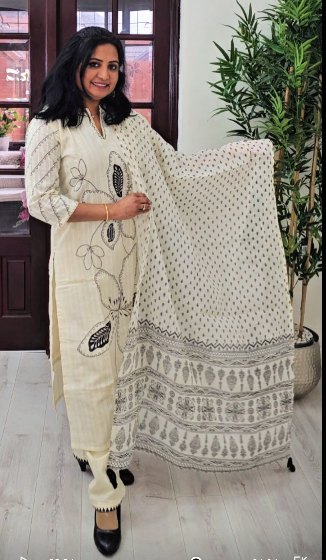 Beautiful cotton three piece suit 💕