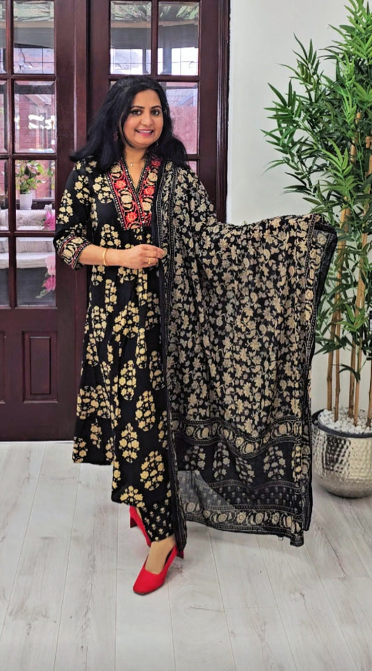 Pure cotton three piece suit