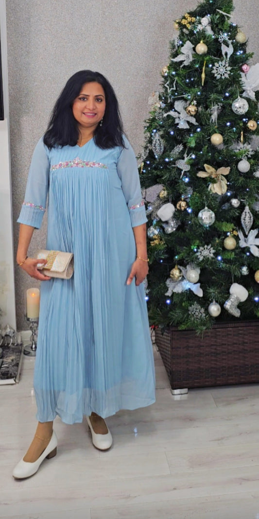 Faux georgette designer dress/kurti