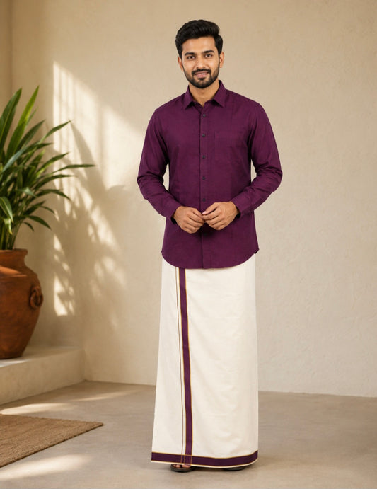 Mens shirt and mundu