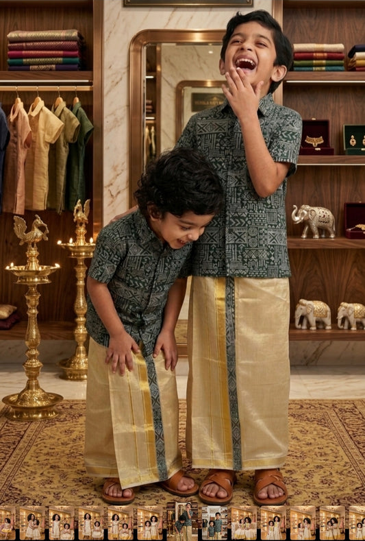 Boy‘s Shirt and Mundu