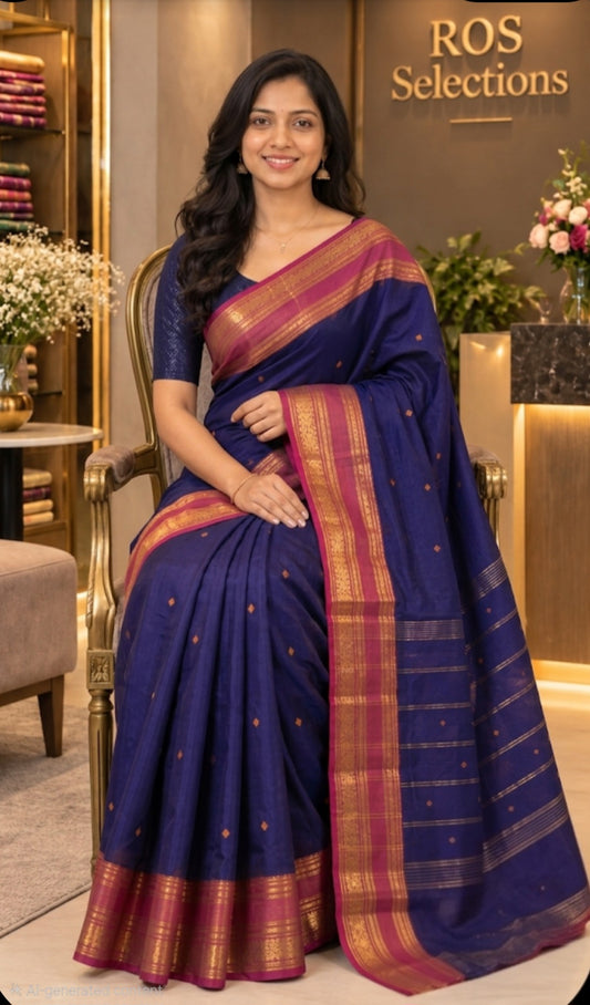 Handloom premium cotton saree