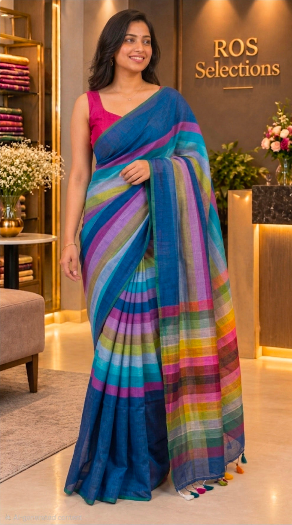 Beautiful mulcotton saree
