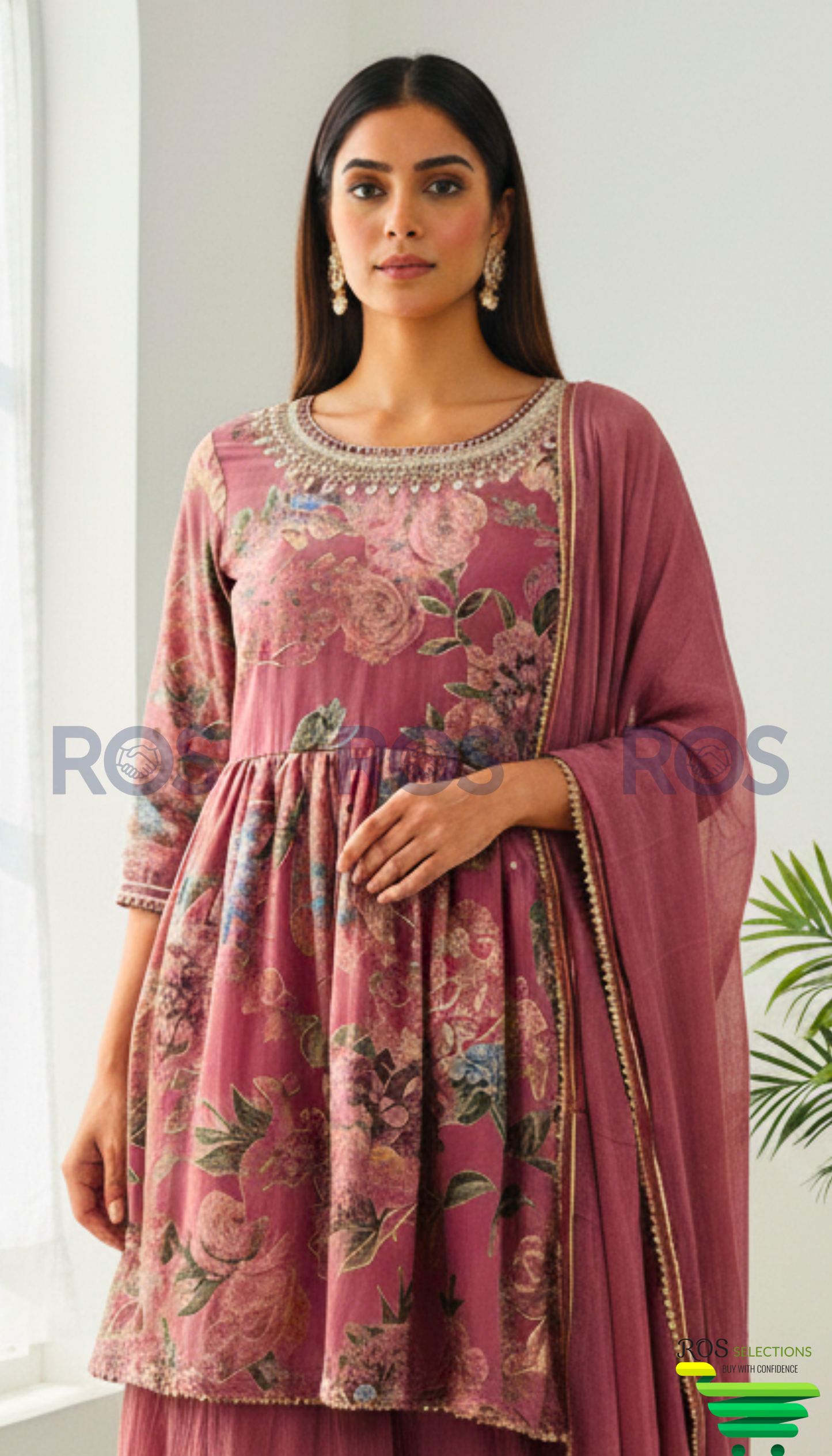 Beautiful suit with sharara bottom