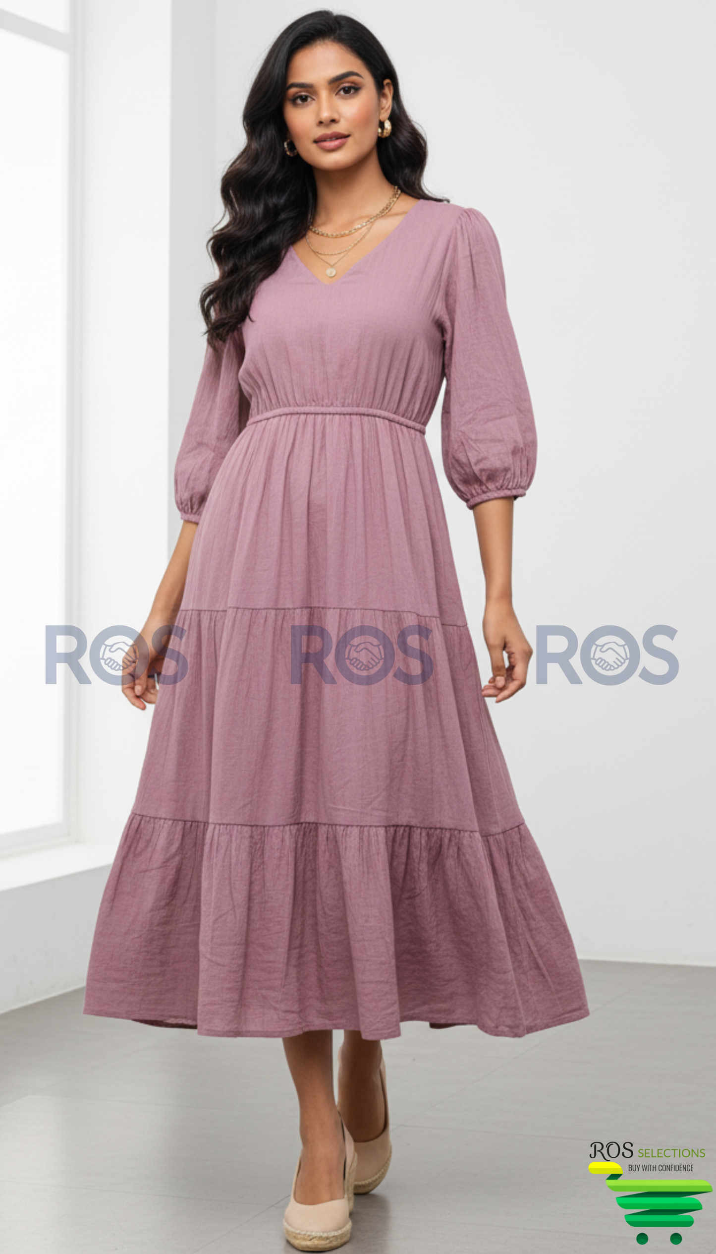 Crinkle rayon dress/ kurti