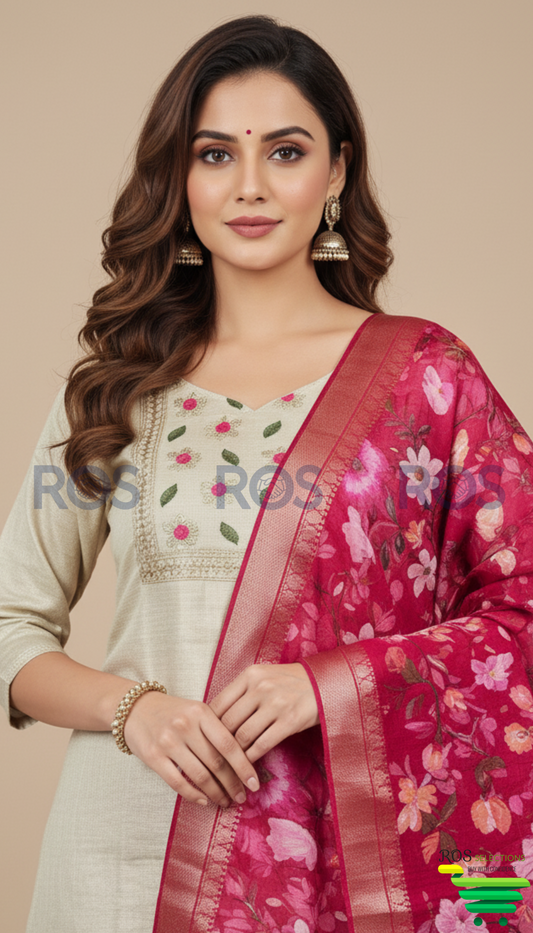 Beautiful Tissue silk salwar suit