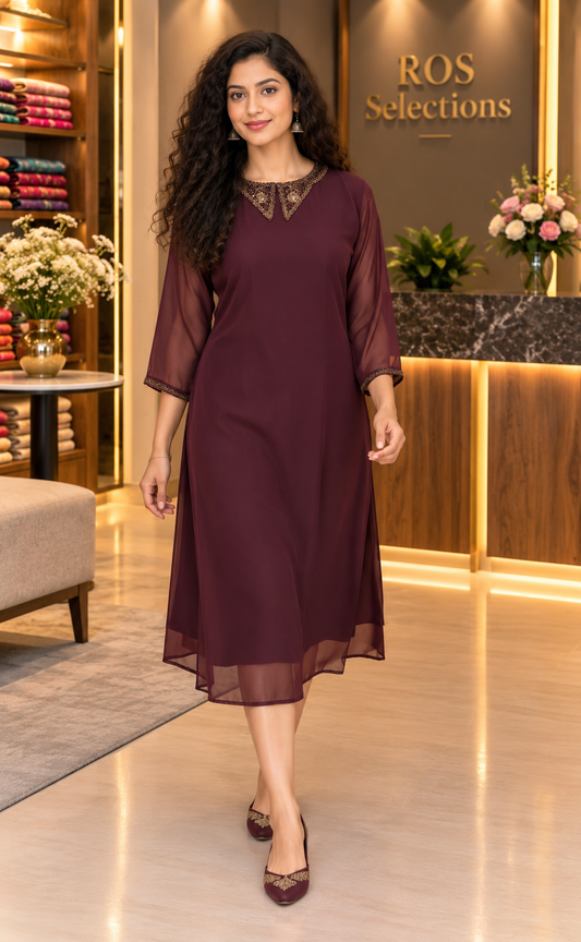 Georgette Aline dress