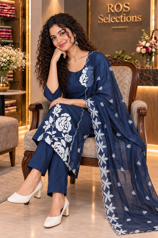 Women's semi silk churidar