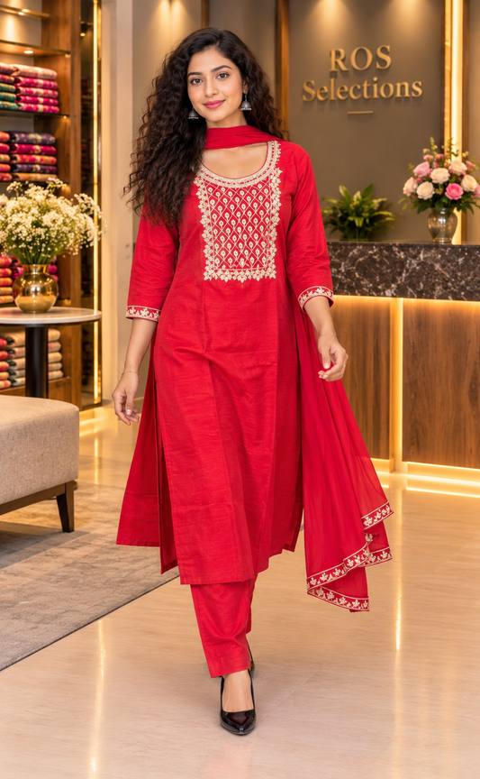 Pure poly silk three piece suit💕