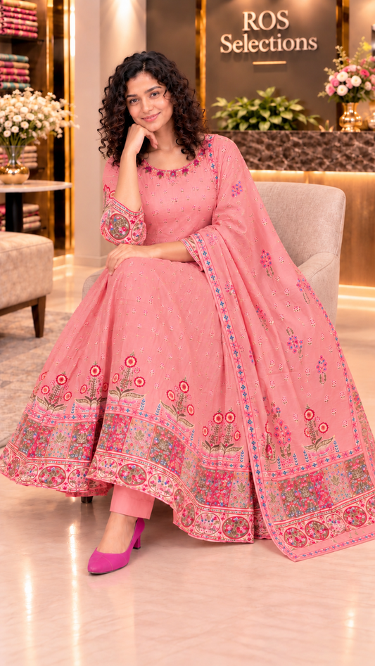 Indian Party wear anarkali set