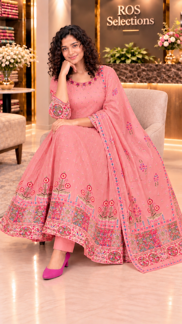 Indian Party wear anarkali set