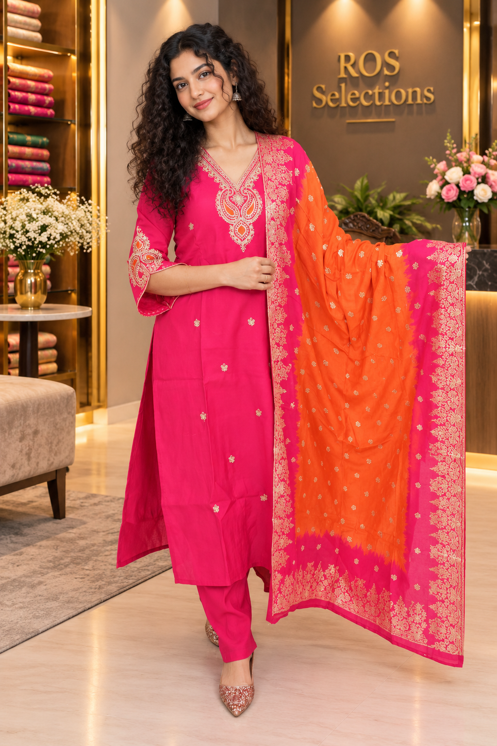 Women's Silk churidar set