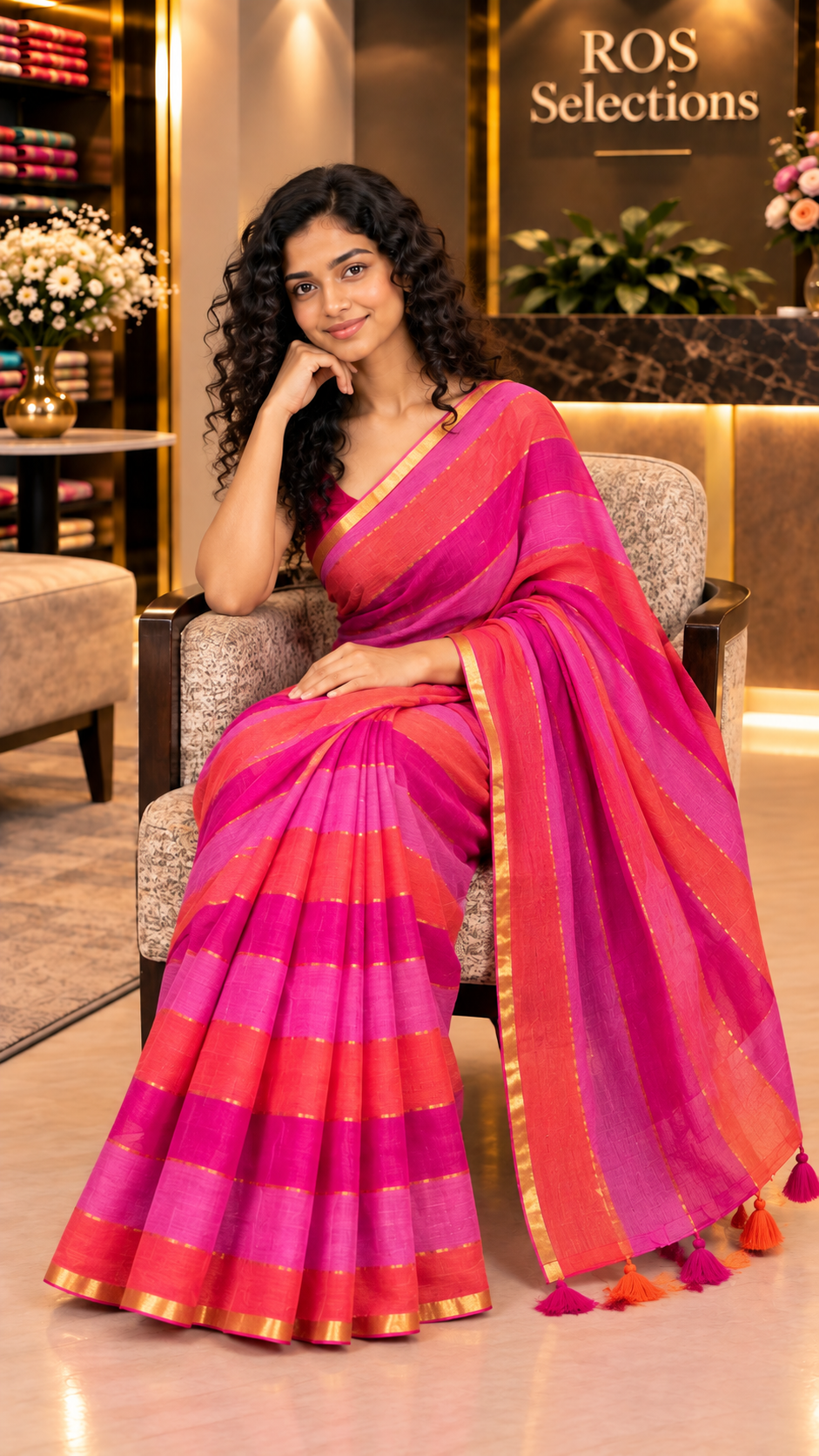 Mulcotton saree