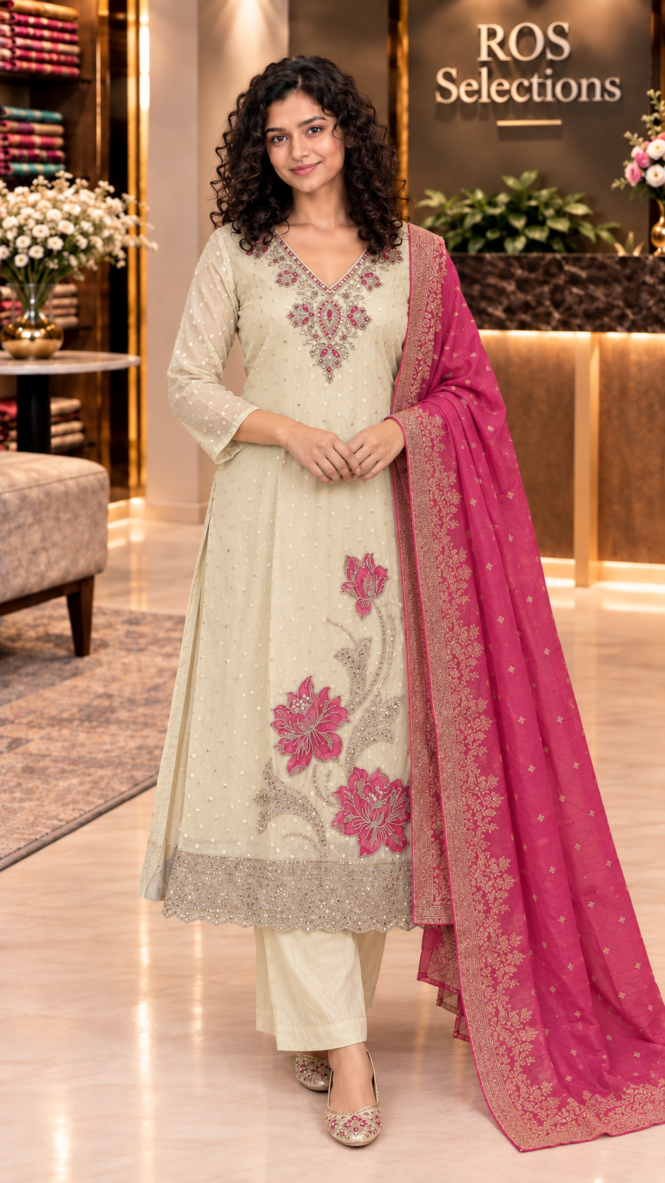 Indian partywear Silk churidar set