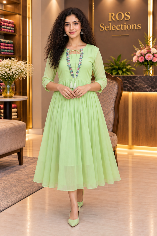 Women's hand embroidered kerala dress / kurti