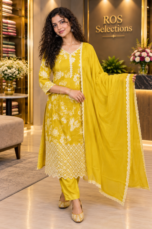 Women's Chinnon Silk salwar set