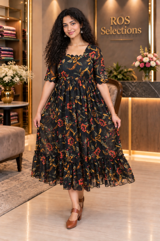 Women's floral dress