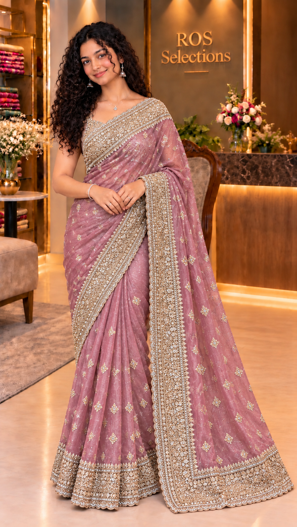 Indian party wear saree