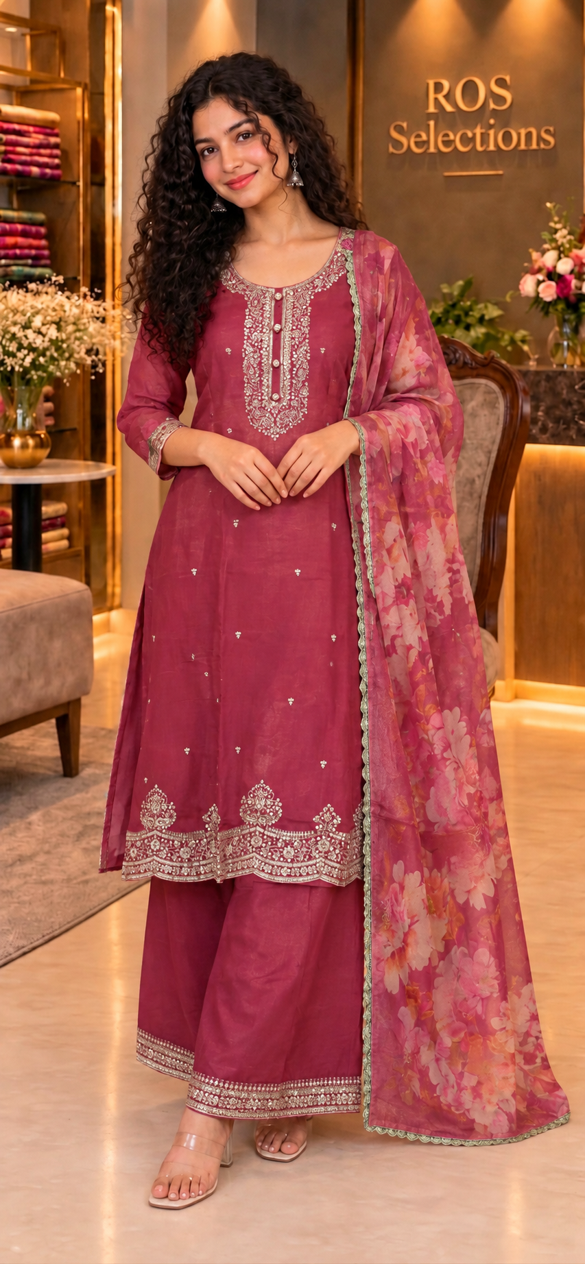 Kurti with plazo bottom