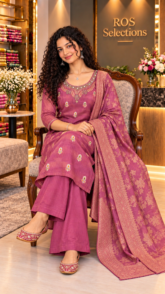 Women's silk  salwar suit