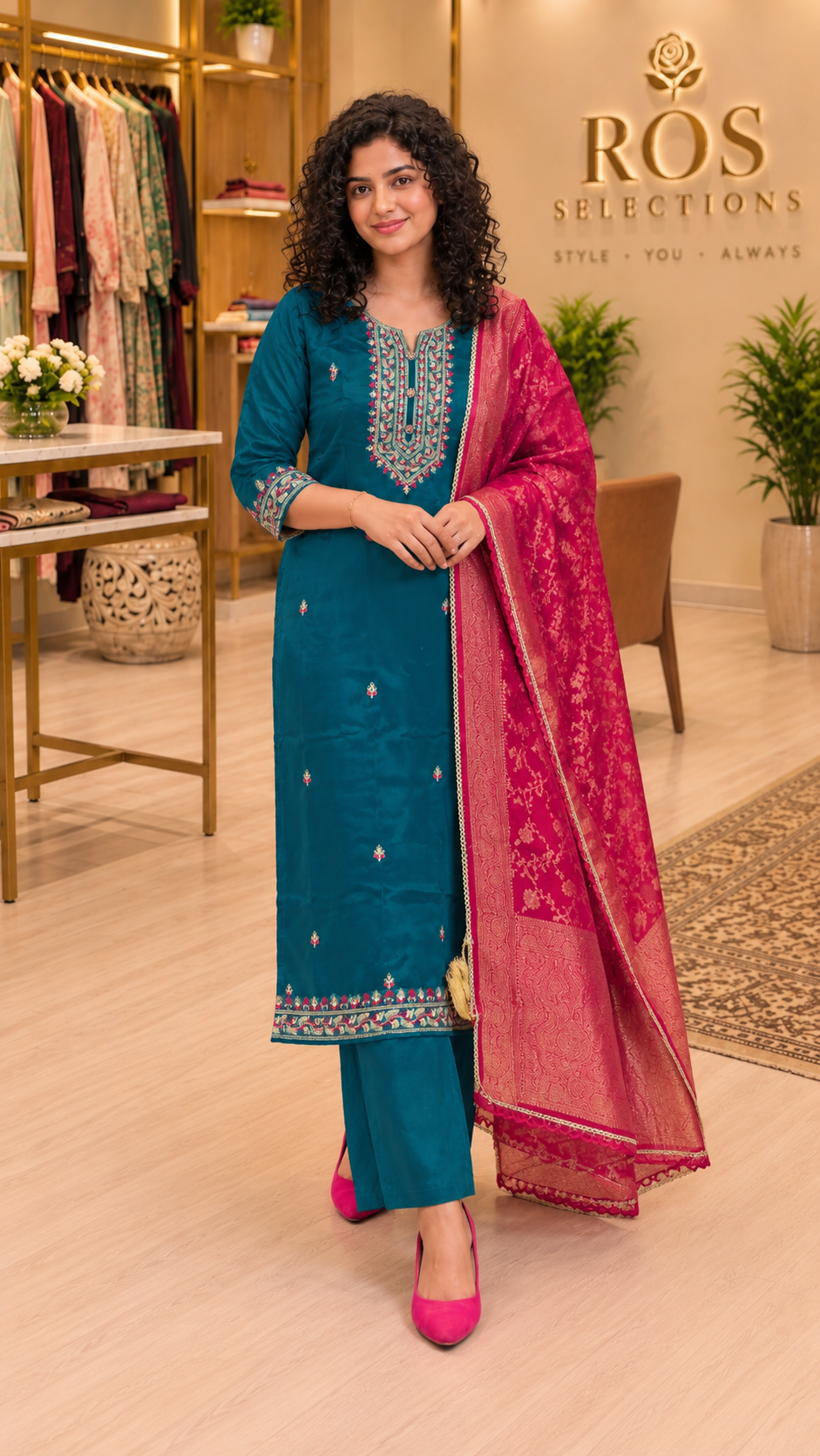 Women's Silk readymade salwar set