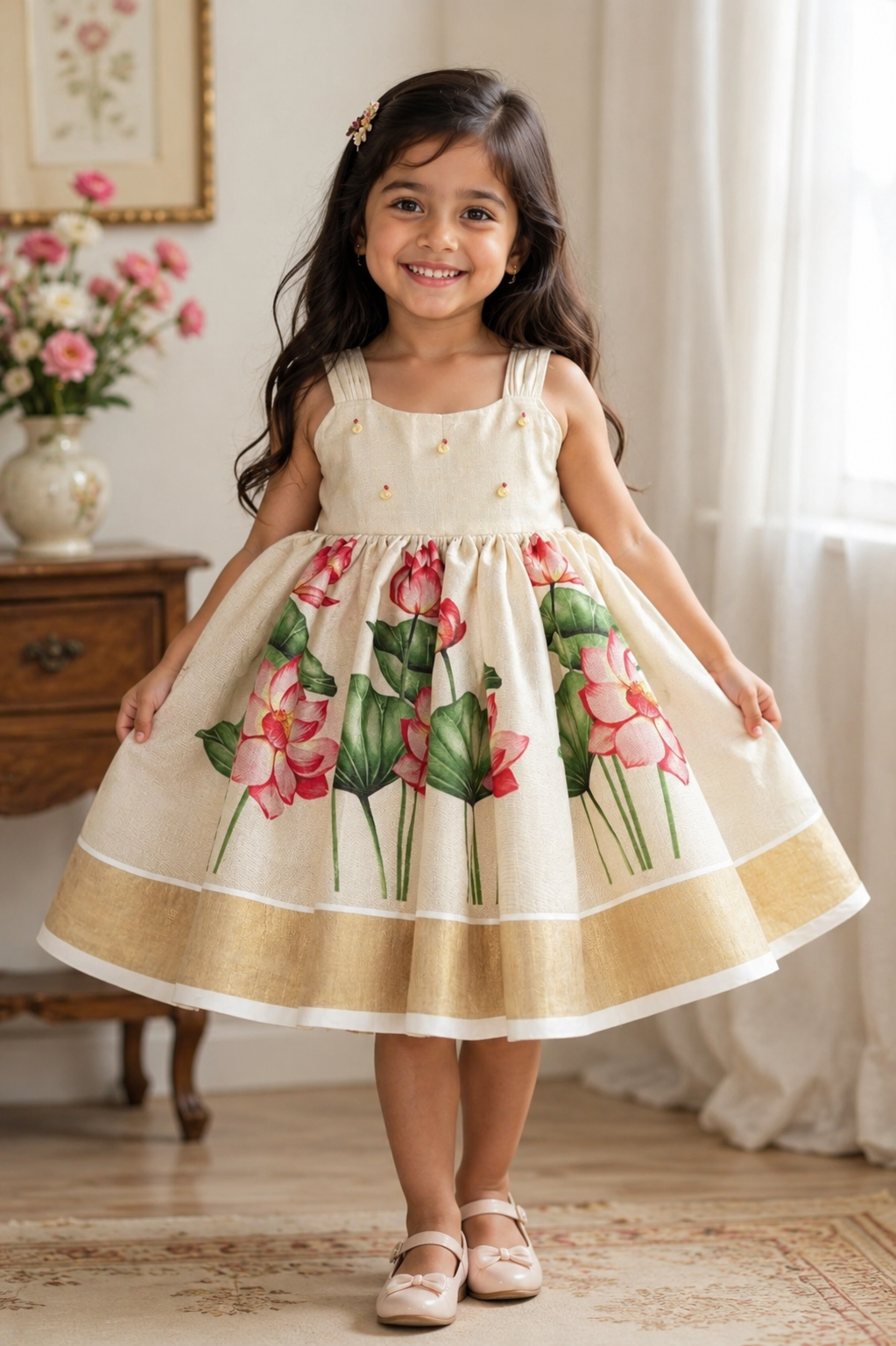 Little girls Beautiful Onam dresses 💕