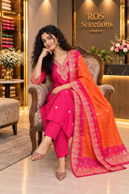 Women's Silk churidar set