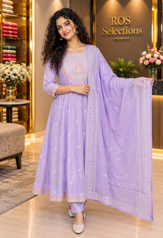 Women's Rayon anarkali set