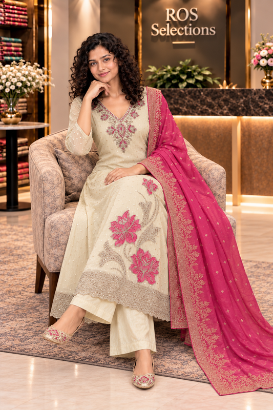 Indian partywear Silk churidar set