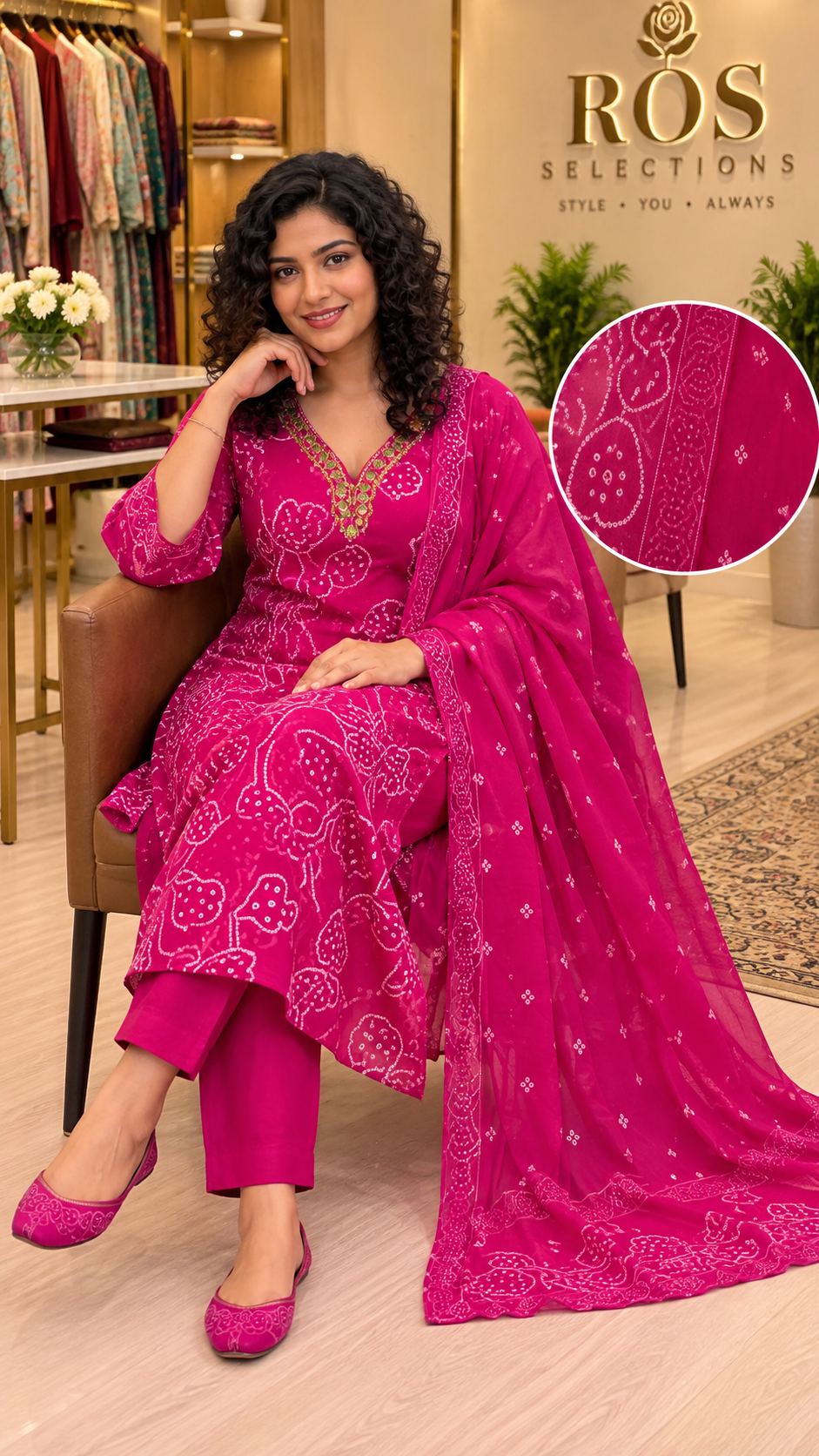 Gajji Silk churidar set