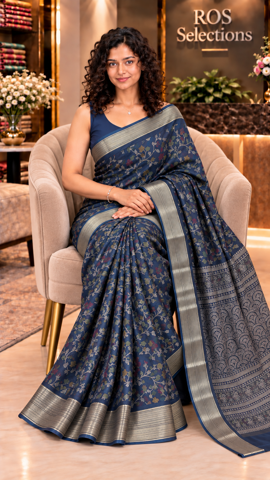 Indian semi silk saree
