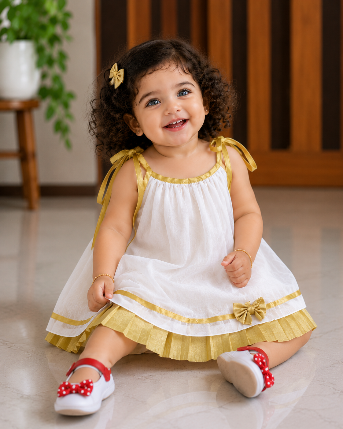 Beautiful baby Onam dress( very soft)