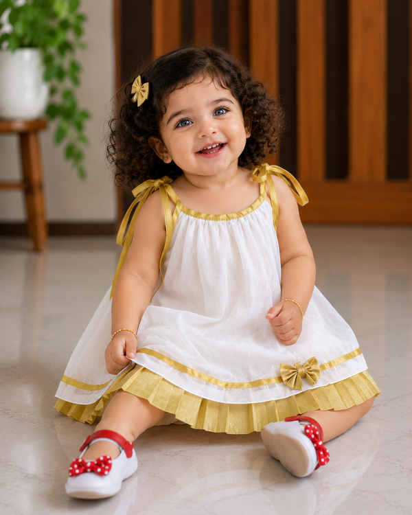 Beautiful baby Onam dress( very soft)