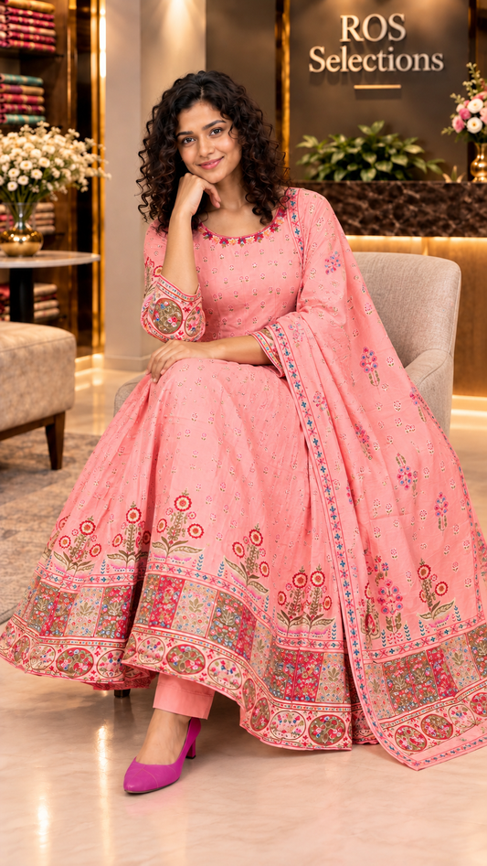 Indian Party wear anarkali set