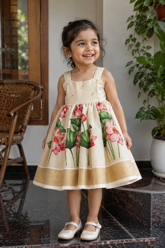Little girls Beautiful Onam dresses 💕