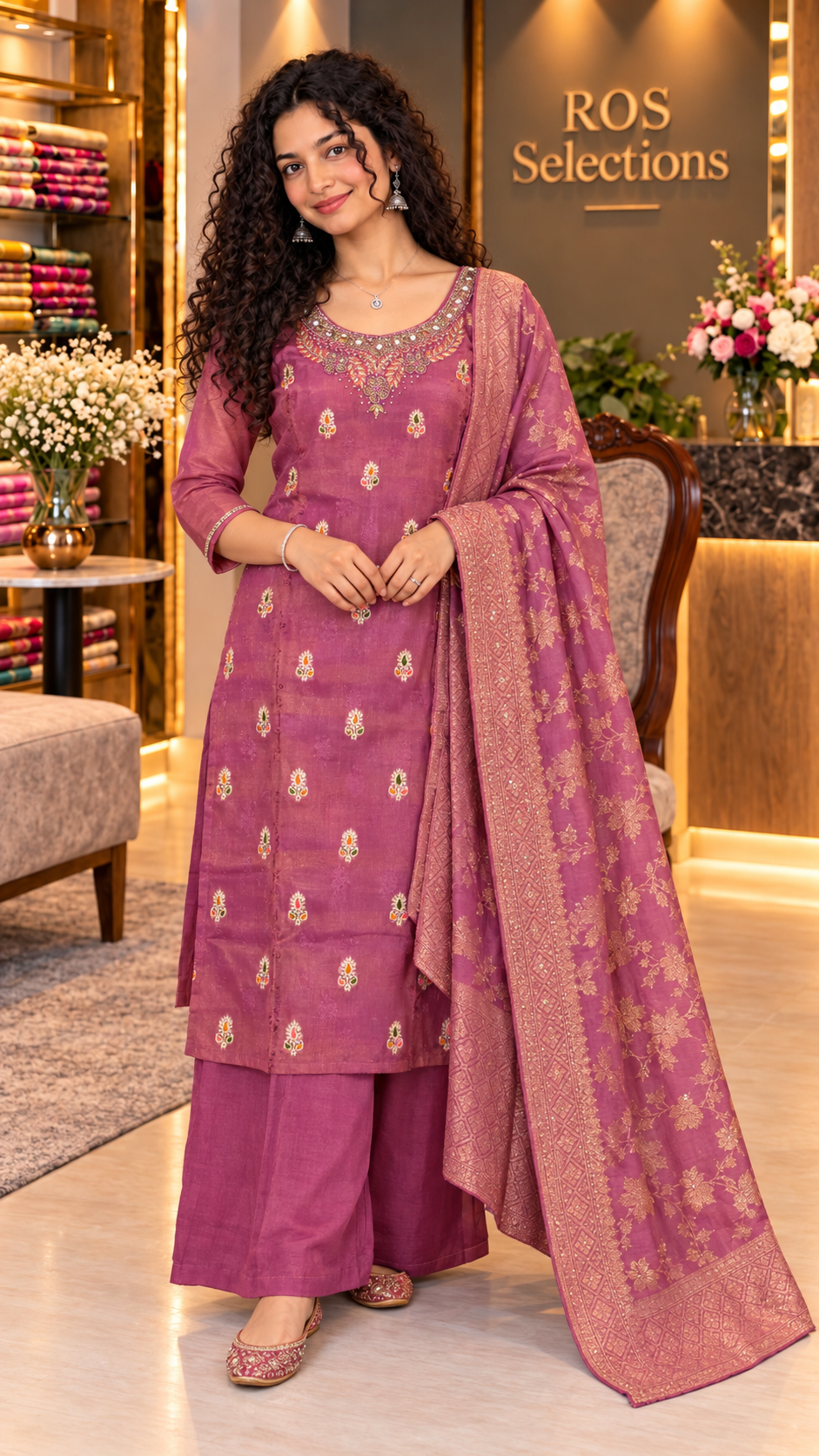 Women's silk  salwar suit