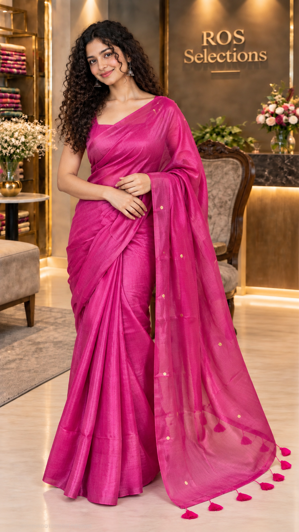 Tissue silk sequence saree