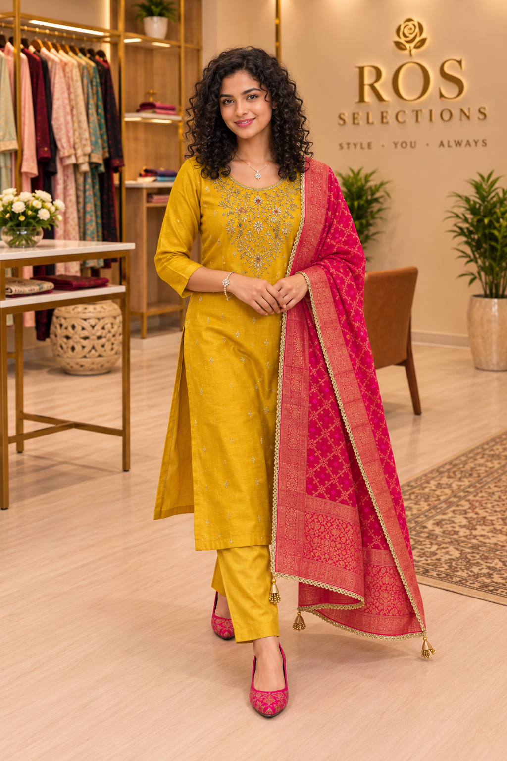 Silk salwar suit with banarasi dupatta