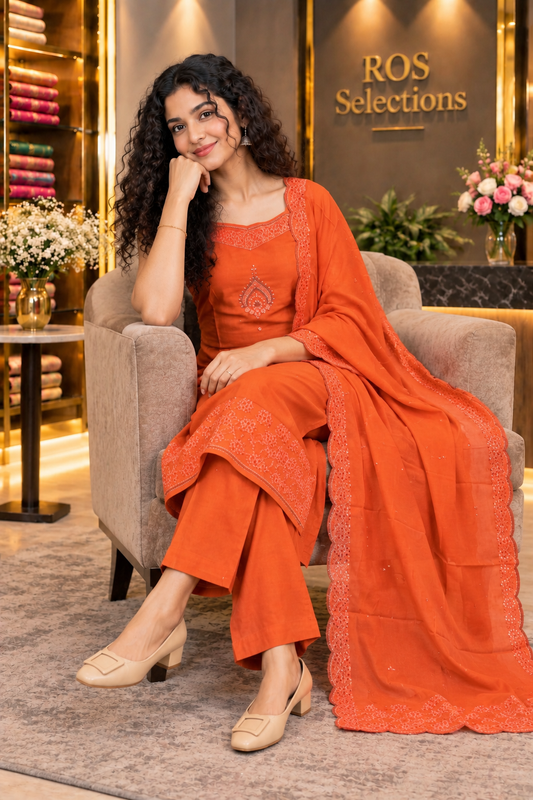 Women's silk  kerala salwar set