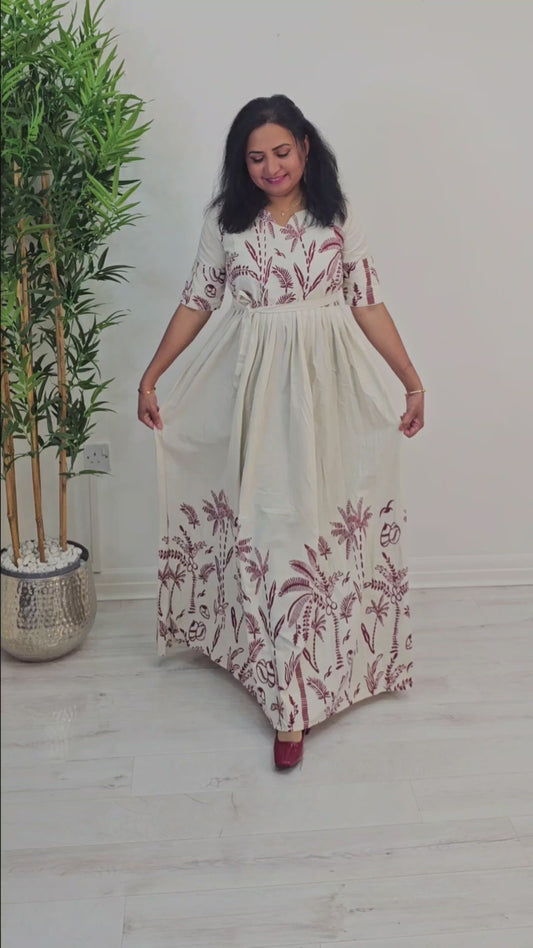 Beautiful floral Cotton dress