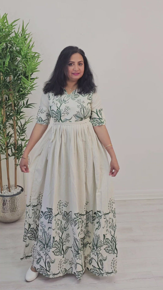 Beautiful Cotton floral printed dress