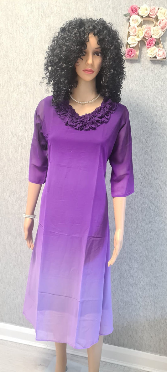 Chiffon plane dress / kurti