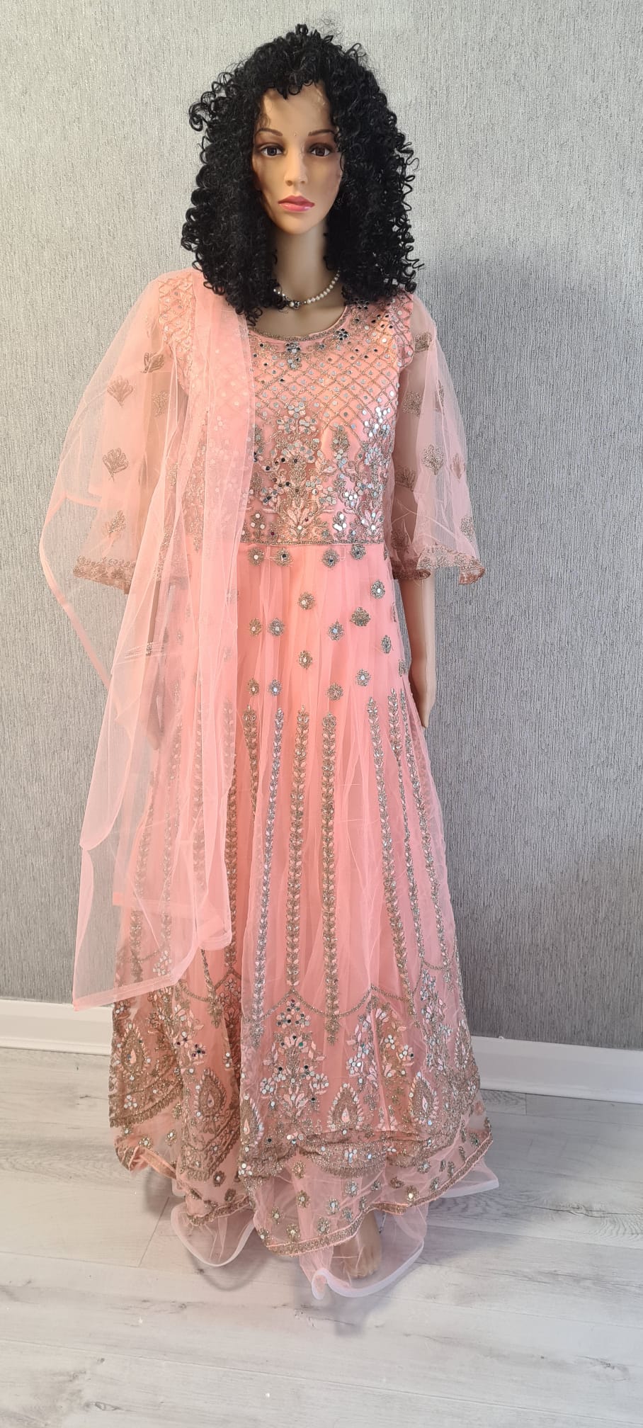 Party wear Gown with dupatta